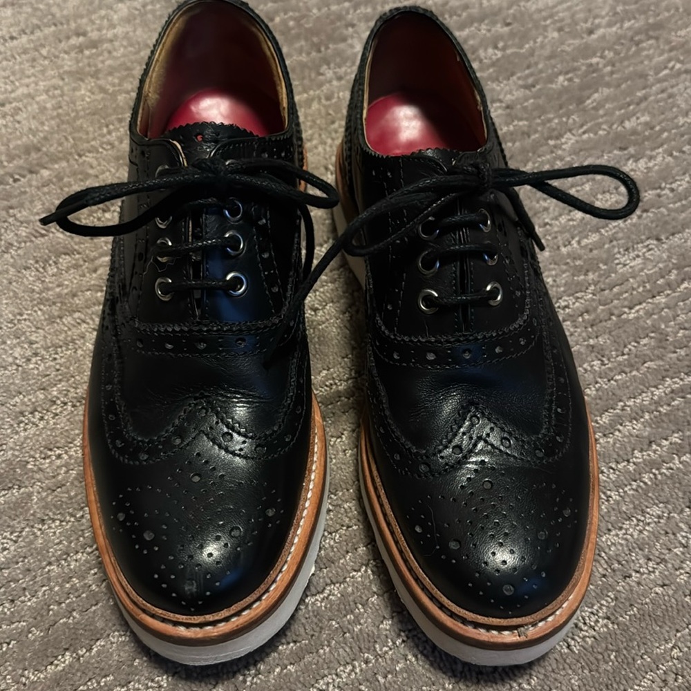 Amazing Grenier brogue shoes. Worn twice. Slight platform.